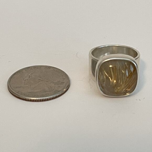 Sterling Silver Rutilated Quartz Ring - Picture 9 of 9